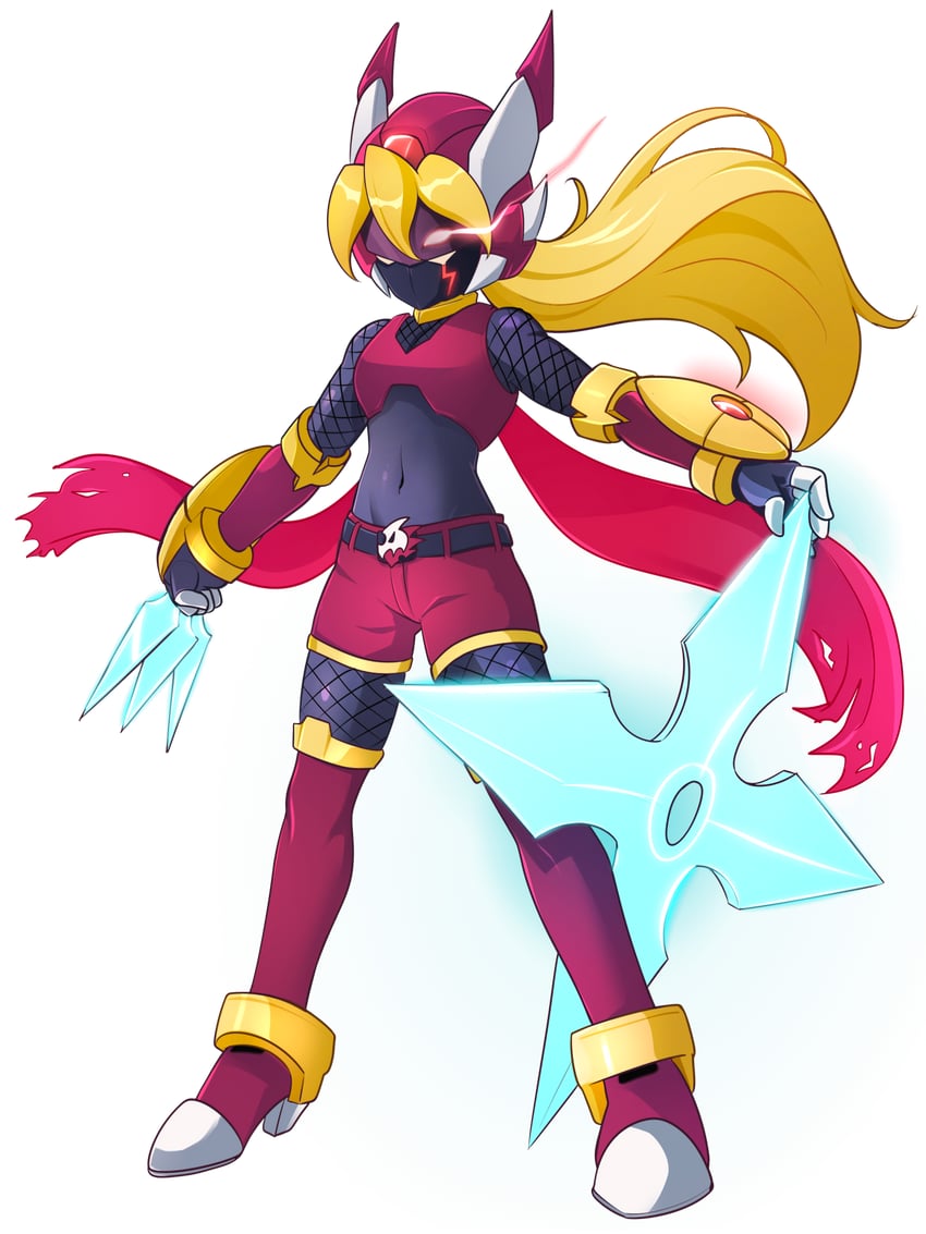 ciel and model p (mega man and 2 more) drawn by uta_guipiy