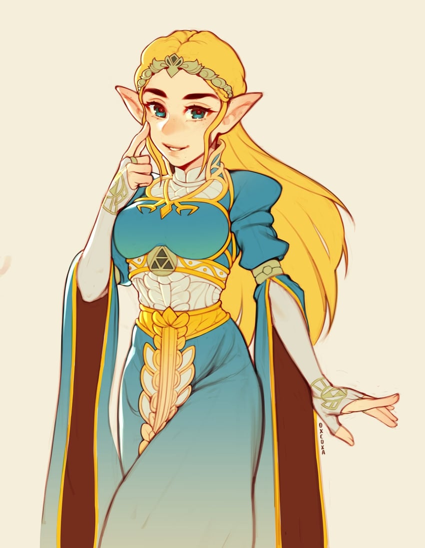 princess zelda (the legend of zelda and 1 more) drawn by oxcoxa
