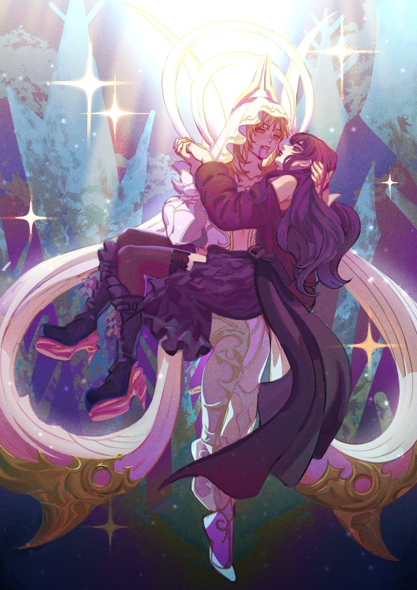 ryne waters and gaia (final fantasy and 1 more) drawn by mondaykilly