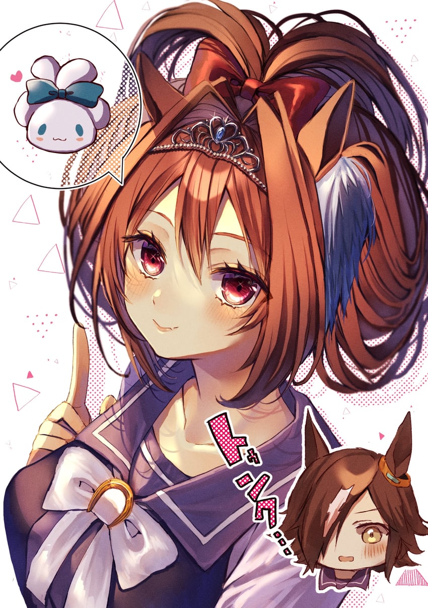 daiwa scarlet, vodka, and cinnamoroll (umamusume and 2 more) drawn by xx_momomo_xx