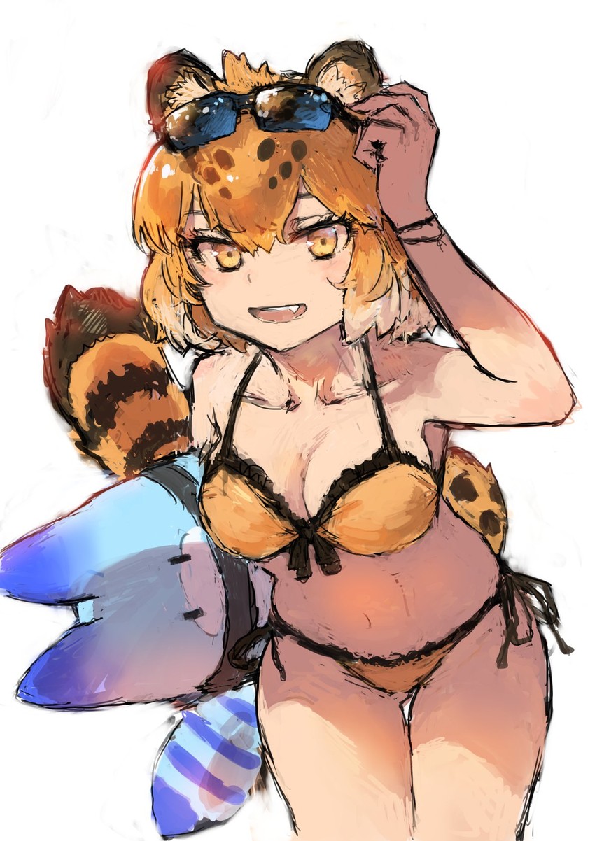 lucky beast and jaguar (kemono friends) drawn by desuka_(sasadango6)