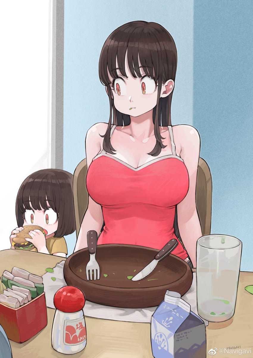 big sister and little sister (original) drawn by jun_(navigavi)