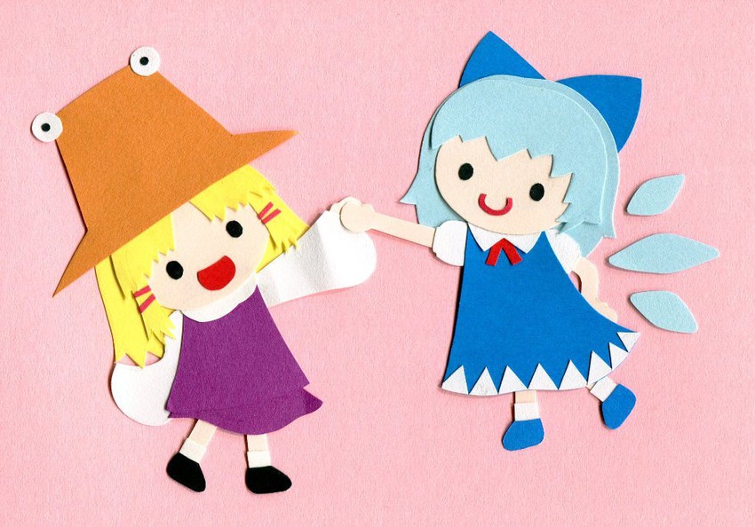 cirno and moriya suwako (touhou) drawn by poru_(tohopunk)
