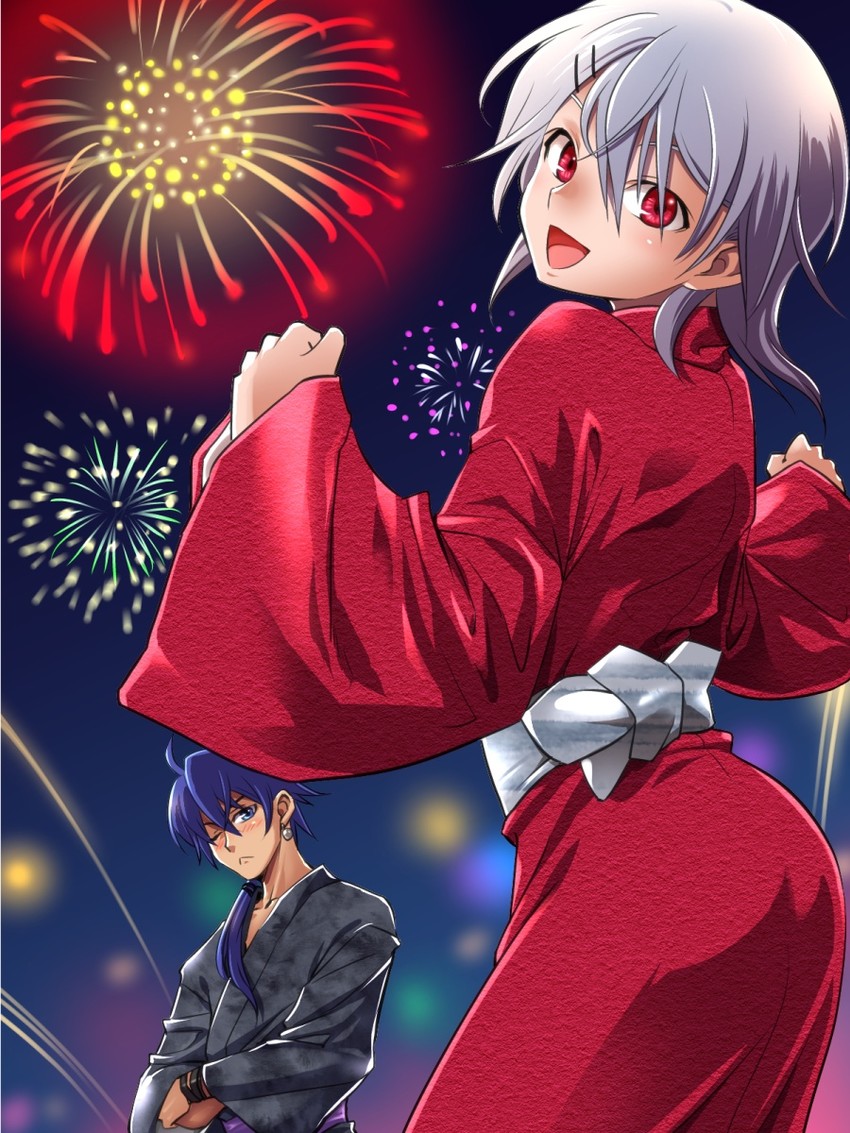 horinochi yogaru and horita horne (horne) drawn by funnyari