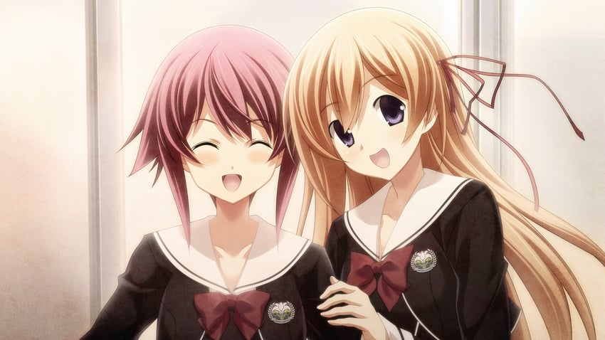 onoe serika and kurusu nono (chaos;child) drawn by sasaki_mutsumi