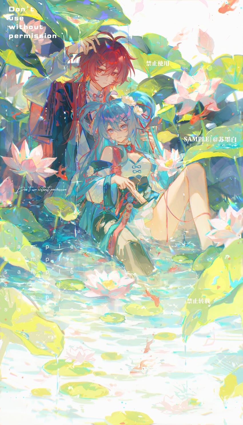 diluc (original and 1 more) drawn by laobaijintian_buhuahua