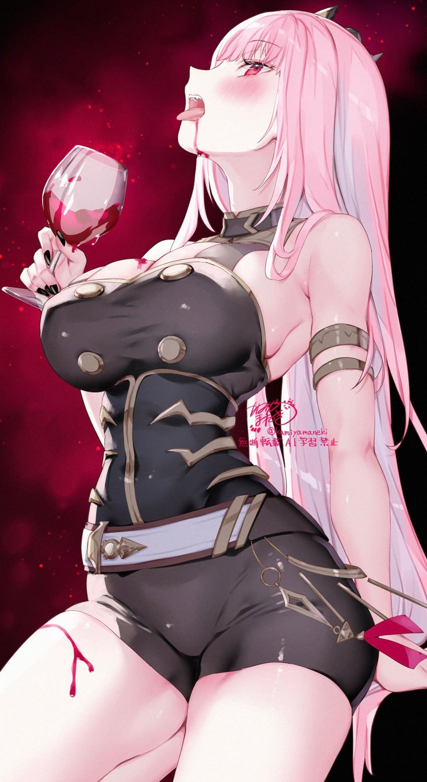 mori calliope (hololive and 1 more) drawn by kamiya_maneki