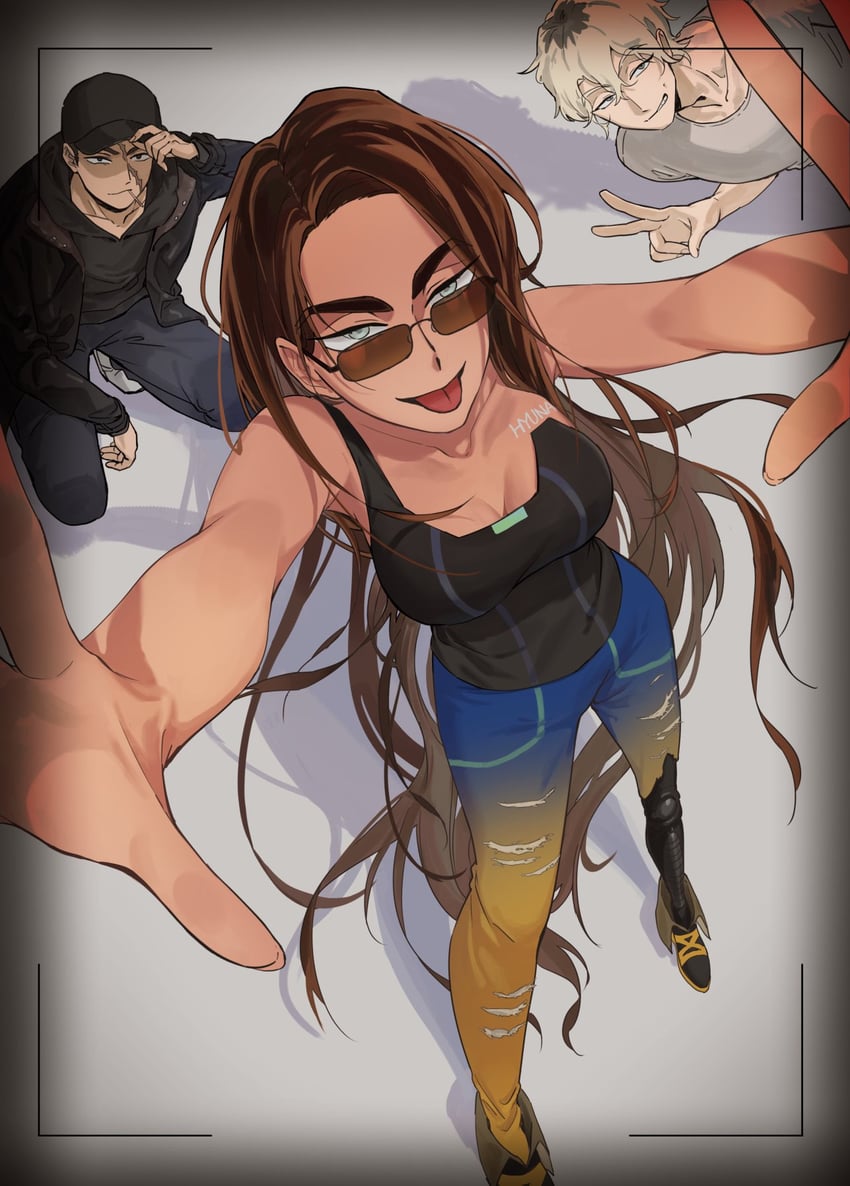 hyuna, isaac, and dewey (alien stage) drawn by kieed12