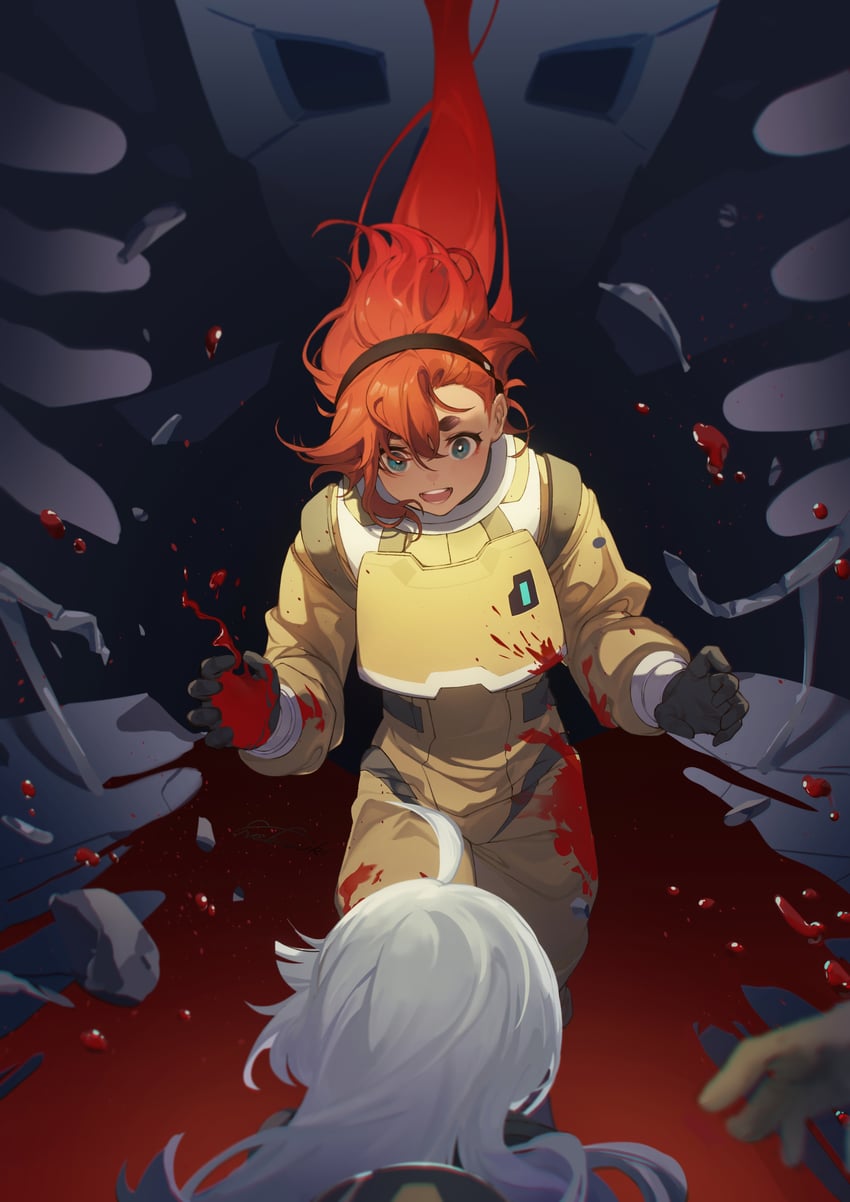 suletta mercury, miorine rembran, and prospera mercury (gundam and 1 more) drawn by jiliang_jiying_yumao