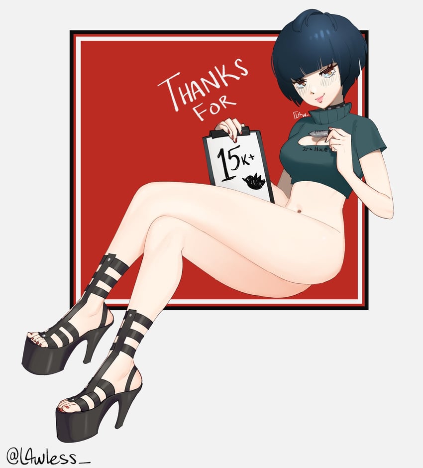 takemi tae (persona and 1 more) drawn by l4wless