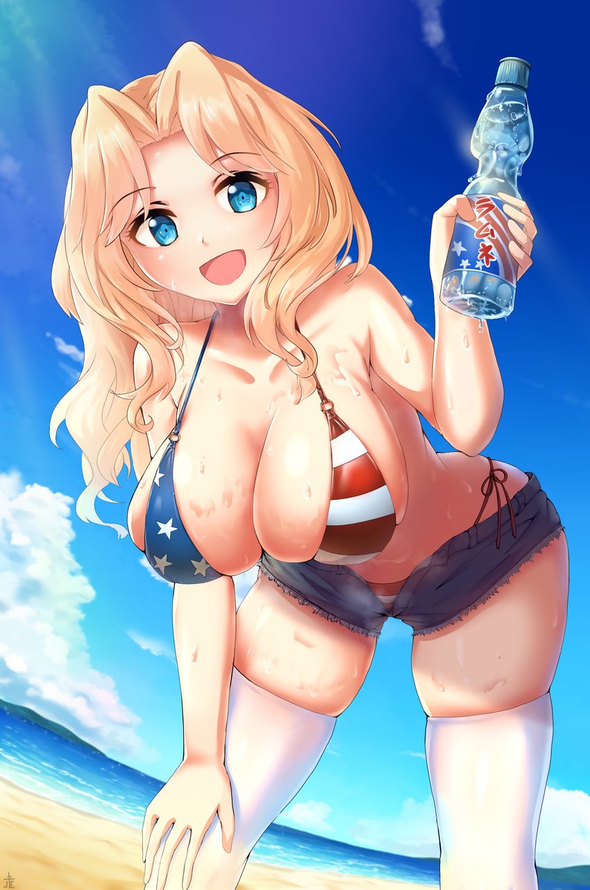 kay (girls und panzer) drawn by leochan1202
