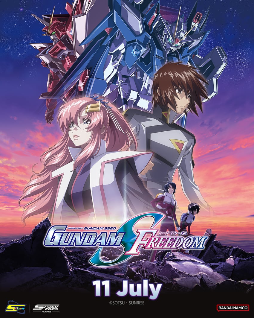 athrun zala, lacus clyne, kira yamato, shinn asuka, rising freedom gundam, and 1 more (gundam and 5 more)