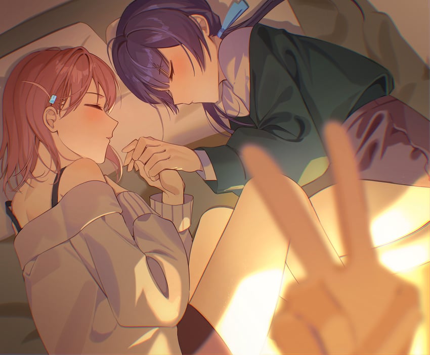 hinoshita kaho and murano sayaka (love live! and 1 more) drawn by dkou