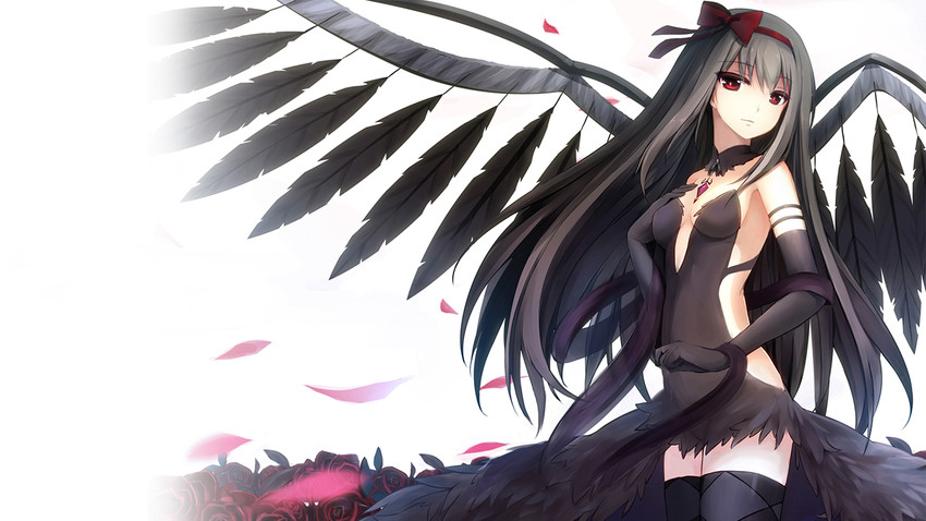 akemi homura and akuma homura (mahou shoujo madoka magica and 1 more) drawn by rods