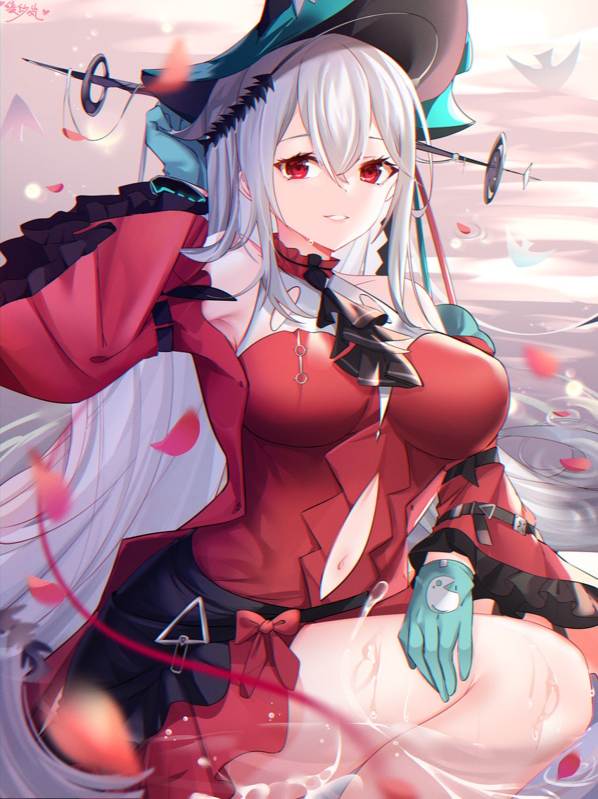 skadi and skadi the corrupting heart (arknights) drawn by lingshalan