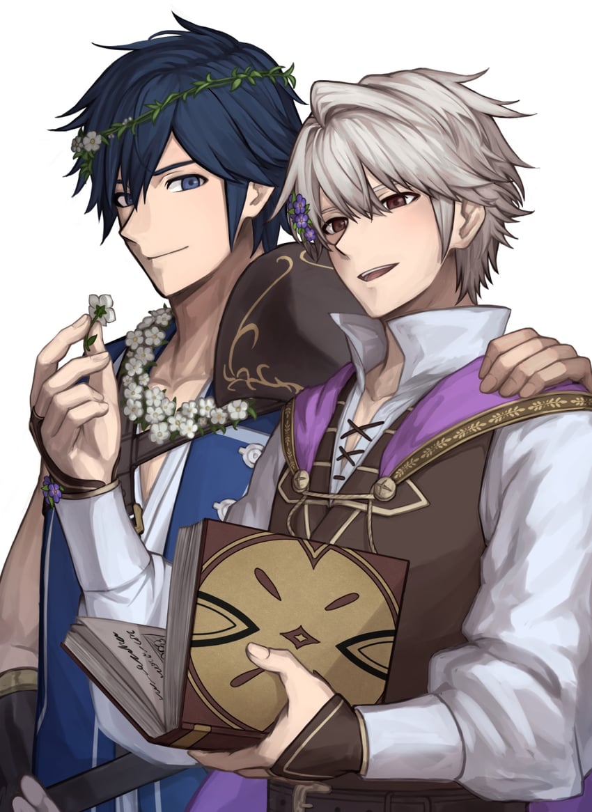 male robin and chrom (fire emblem and 2 more) drawn by zuzu_(ywpd8853)