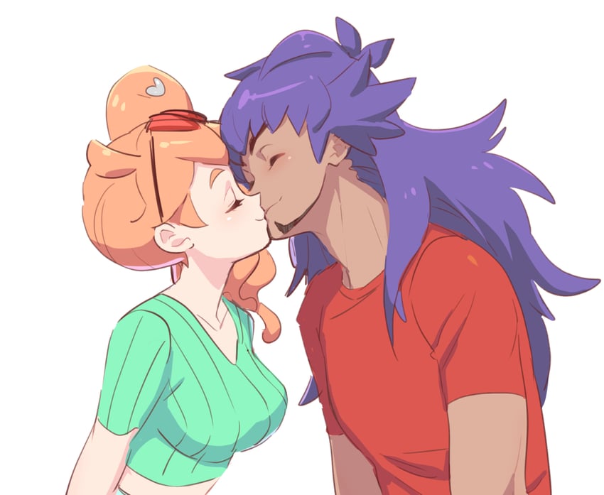 leon and sonia (pokemon and 1 more) drawn by dede_(qwea_00000)