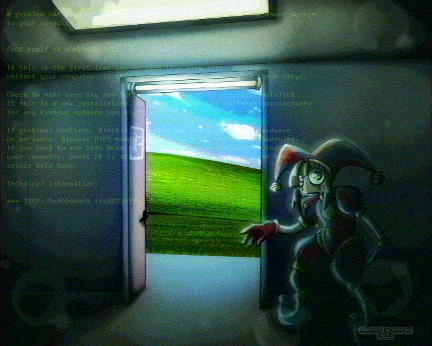 pomni (microsoft windows and 3 more) drawn by teethflavoured