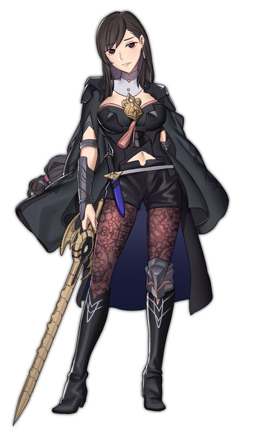 tifa lockhart and female byleth (fire emblem and 3 more) drawn by ebinku