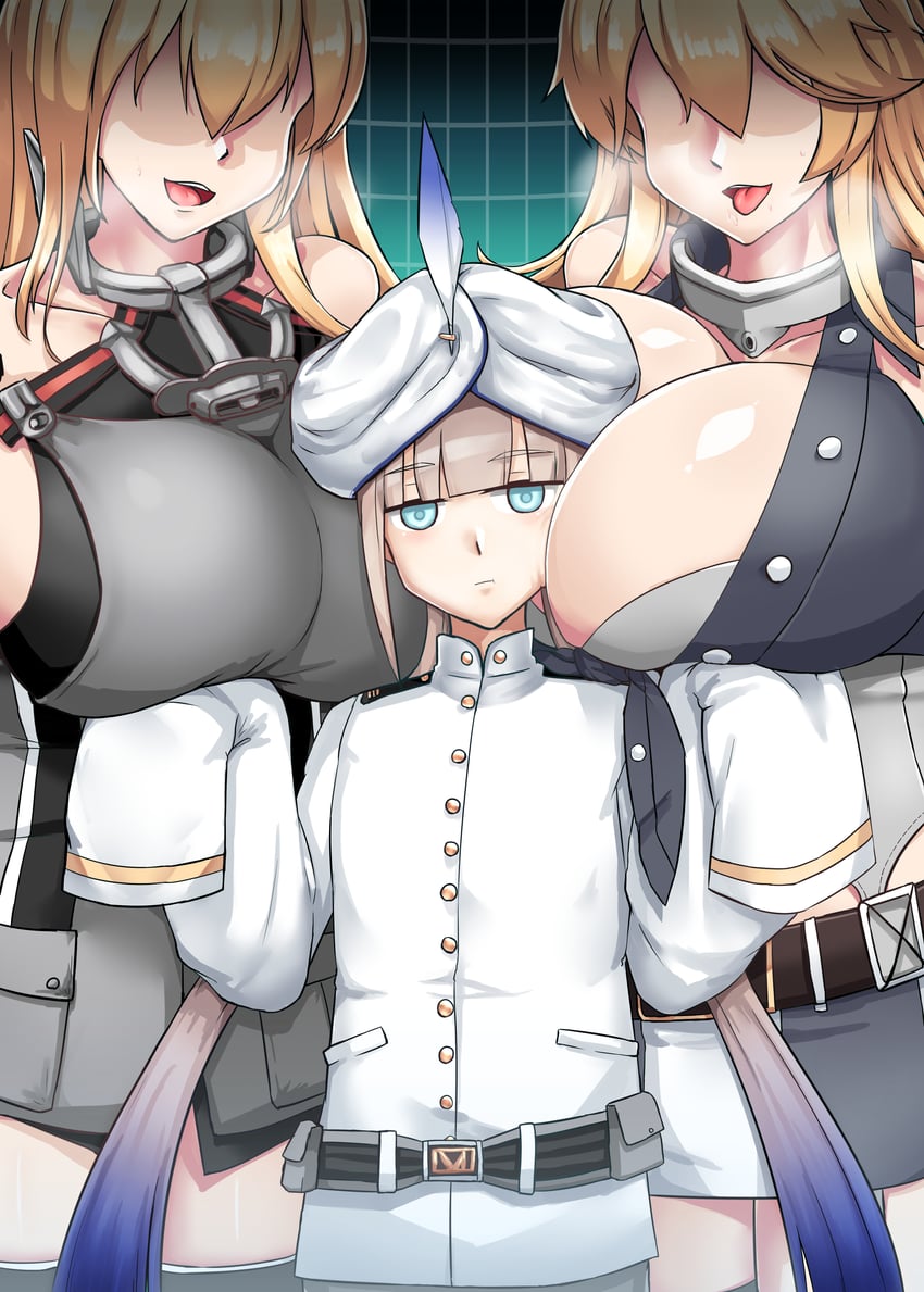 bismarck, iowa, nemo, and captain nemo (kantai collection and 2 more) drawn by vereshhagin