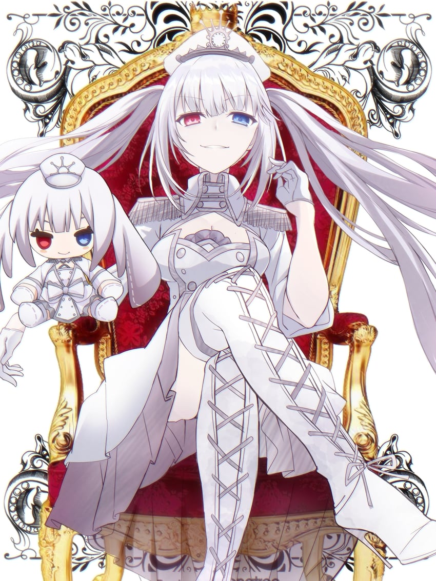 white queen (date a live and 1 more) drawn by saint_laurent_paris