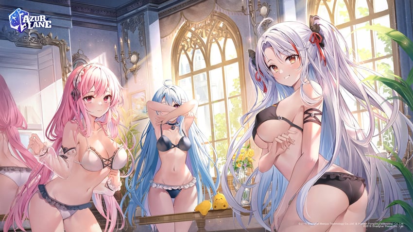 manjuu, prinz eugen, perseus, and helena (azur lane) drawn by auro_drm