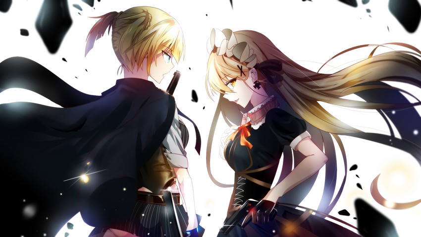 welrod mkii and ppk (girls' frontline) drawn by kishi_(kishi_32)