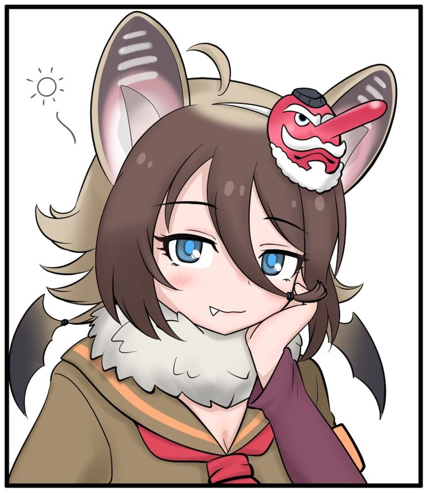 hilgendorf's tube-nose bat (kemono friends) drawn by suiuusuiu
