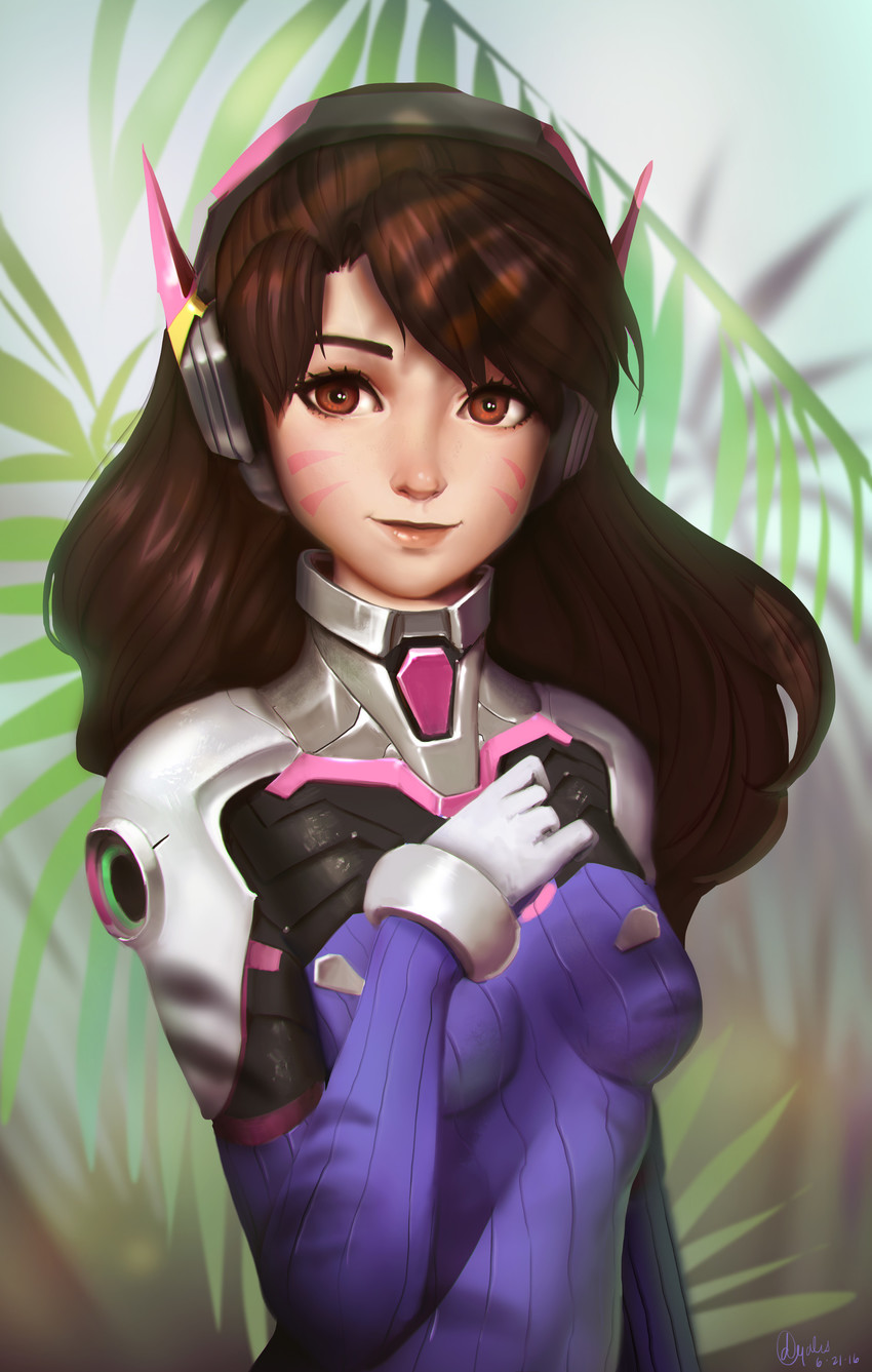 d.va (overwatch and 1 more) drawn by danielle_oyales