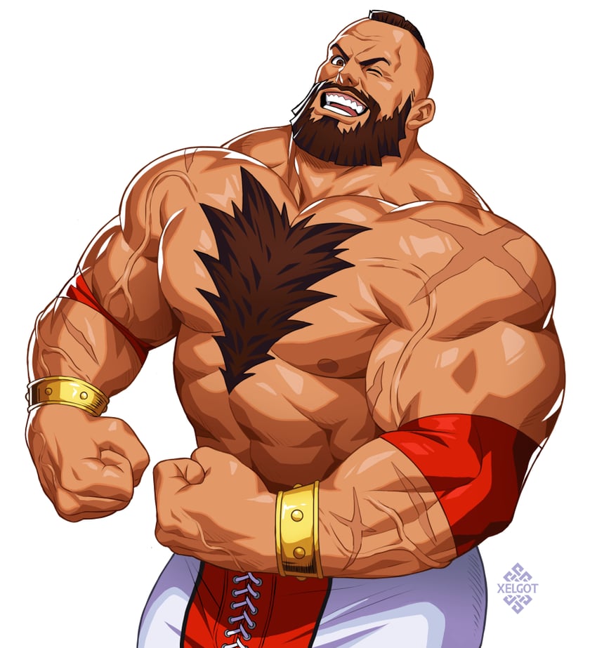 zangief (street fighter and 1 more) drawn by xelgot