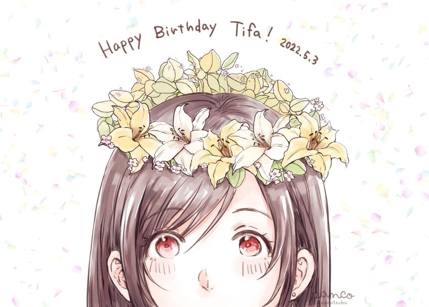tifa lockhart (final fantasy and 2 more) drawn by ancotsubu