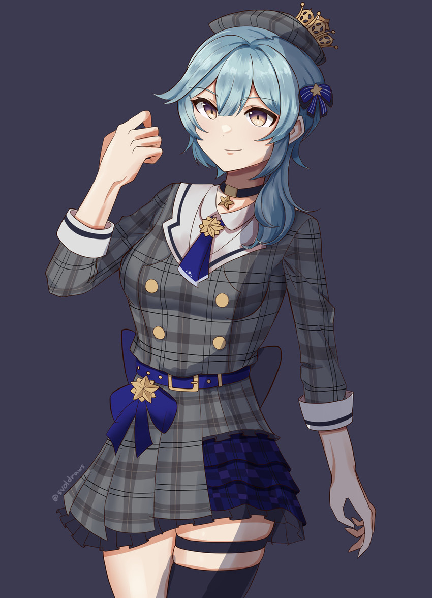 hoshimachi suisei and eula (hololive and 1 more) drawn by svol