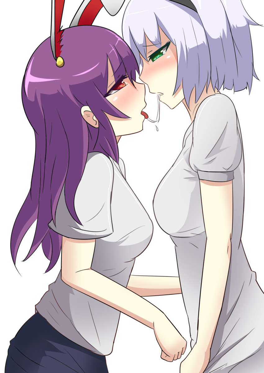 konpaku youmu and reisen udongein inaba (touhou) drawn by danraz0r