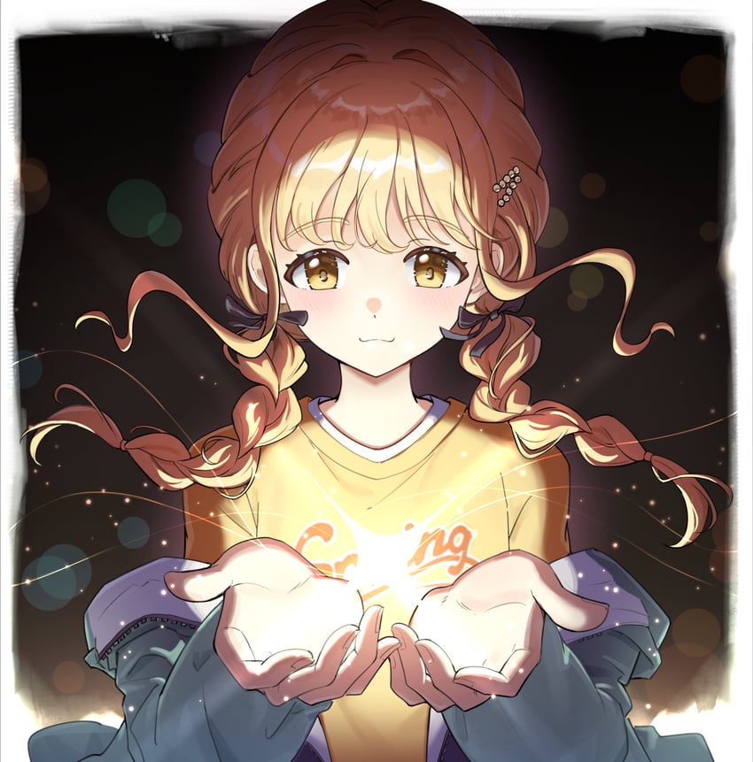 fujita kotone (idolmaster and 1 more) drawn by dorare
