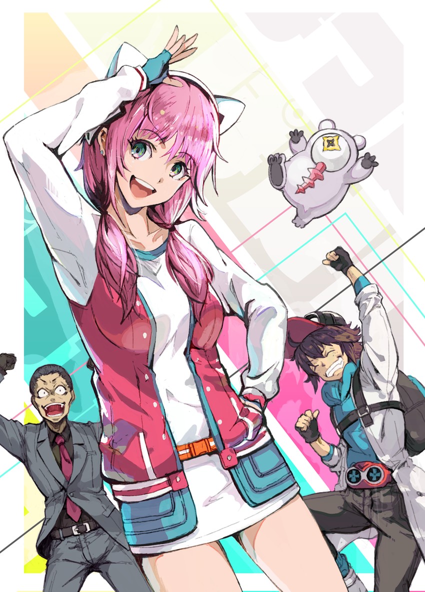 kamen rider v3, aiba, sagan iris, matsushita ota, and kumakura moma (kamen rider and 2 more) drawn by pos_(shiratama-ya)