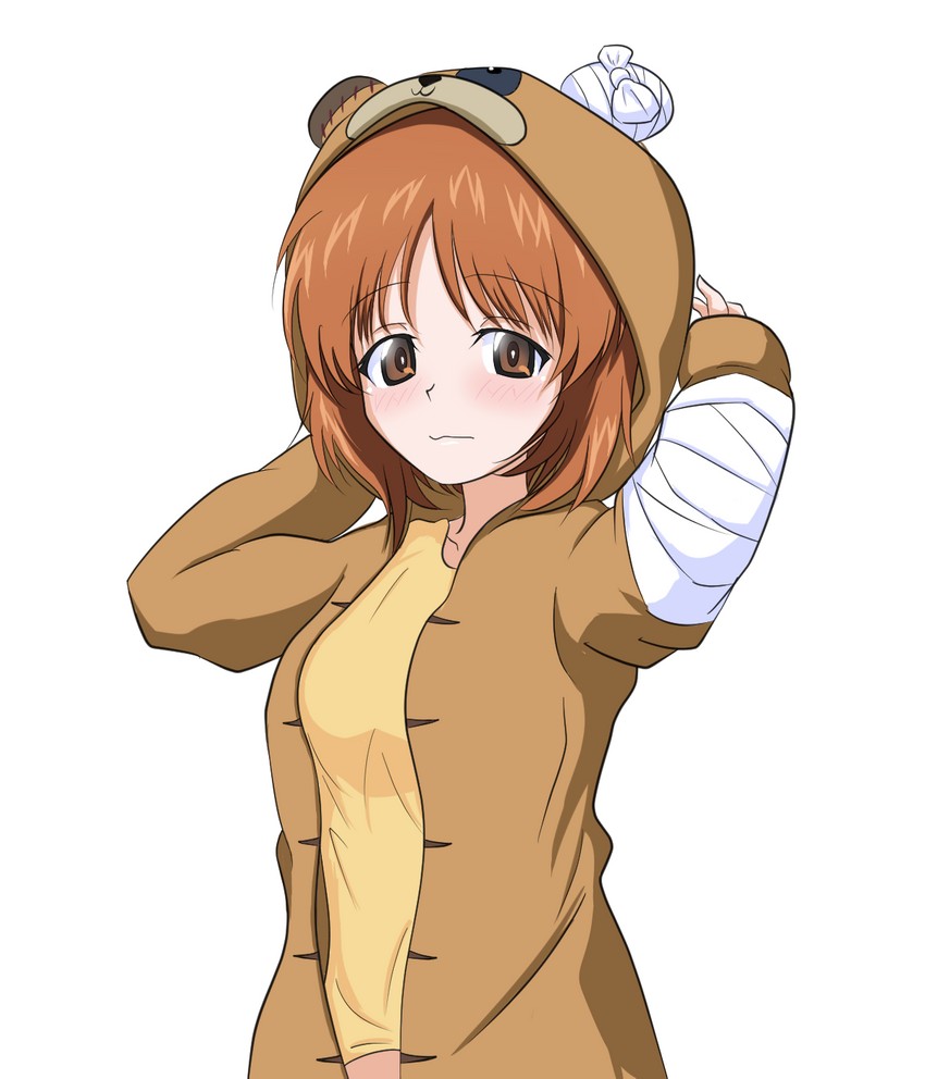nishizumi miho and boko (girls und panzer) drawn by boko_dream