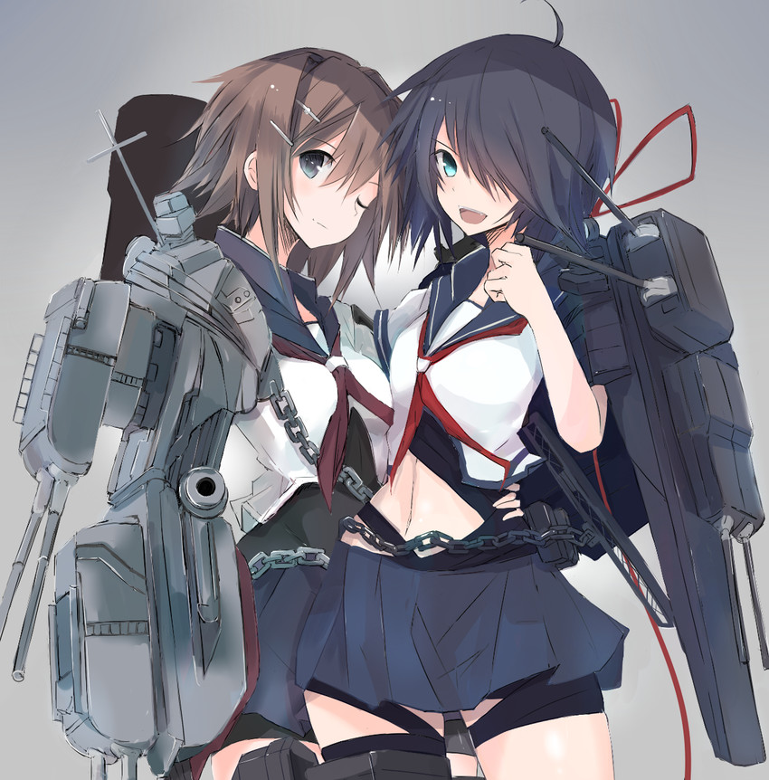 furutaka, kako, furutaka kai ni, and kako kai ni (kantai collection) drawn by edogawa_nao