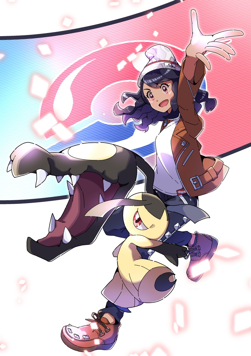 gloria and mawile (pokemon and 1 more) drawn by pon_yui