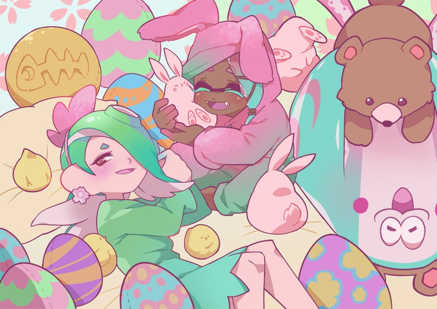shiver, frye, and big man (splatoon and 1 more) drawn by gomipomi