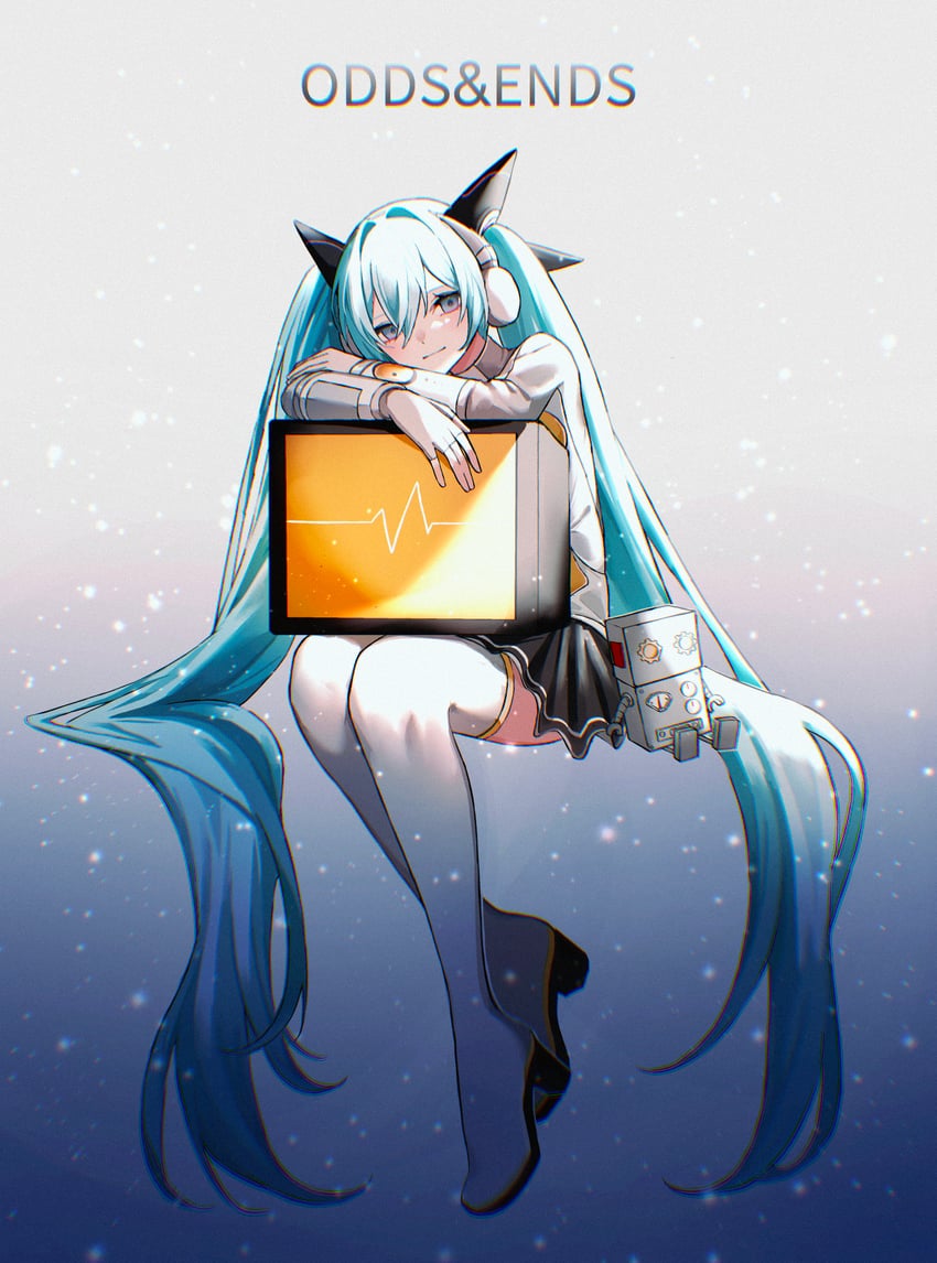 hatsune miku (vocaloid and 1 more) drawn by shirohanamame_(shiroha_nmm)