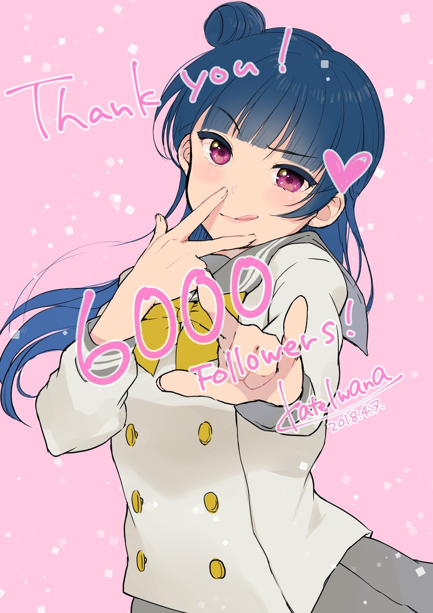 tsushima yoshiko (love live! and 1 more) drawn by kate_iwana