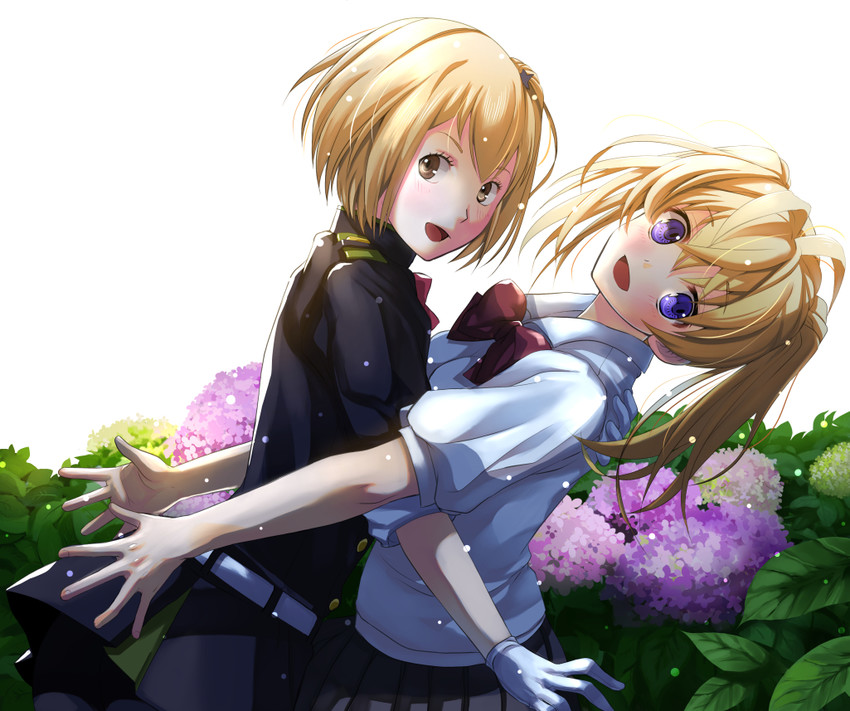 yachi hitoka and sanguu mitsuba (haikyuu!! and 1 more) drawn by kero_sweet