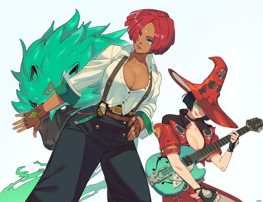 i-no, giovanna, and rei (guilty gear and 1 more) drawn by unknownid