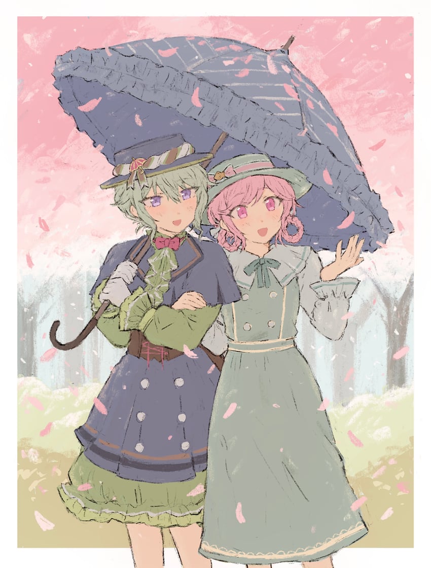 ootori emu and kusanagi nene (project sekai) drawn by sana5353