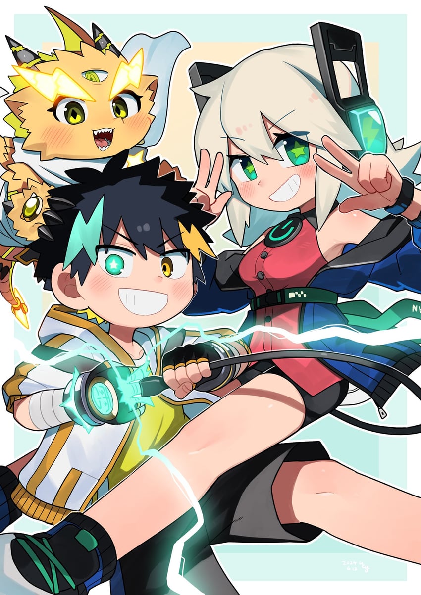 digitan, san-chan, and nakamura yuto (original and 1 more) drawn by itoriyo