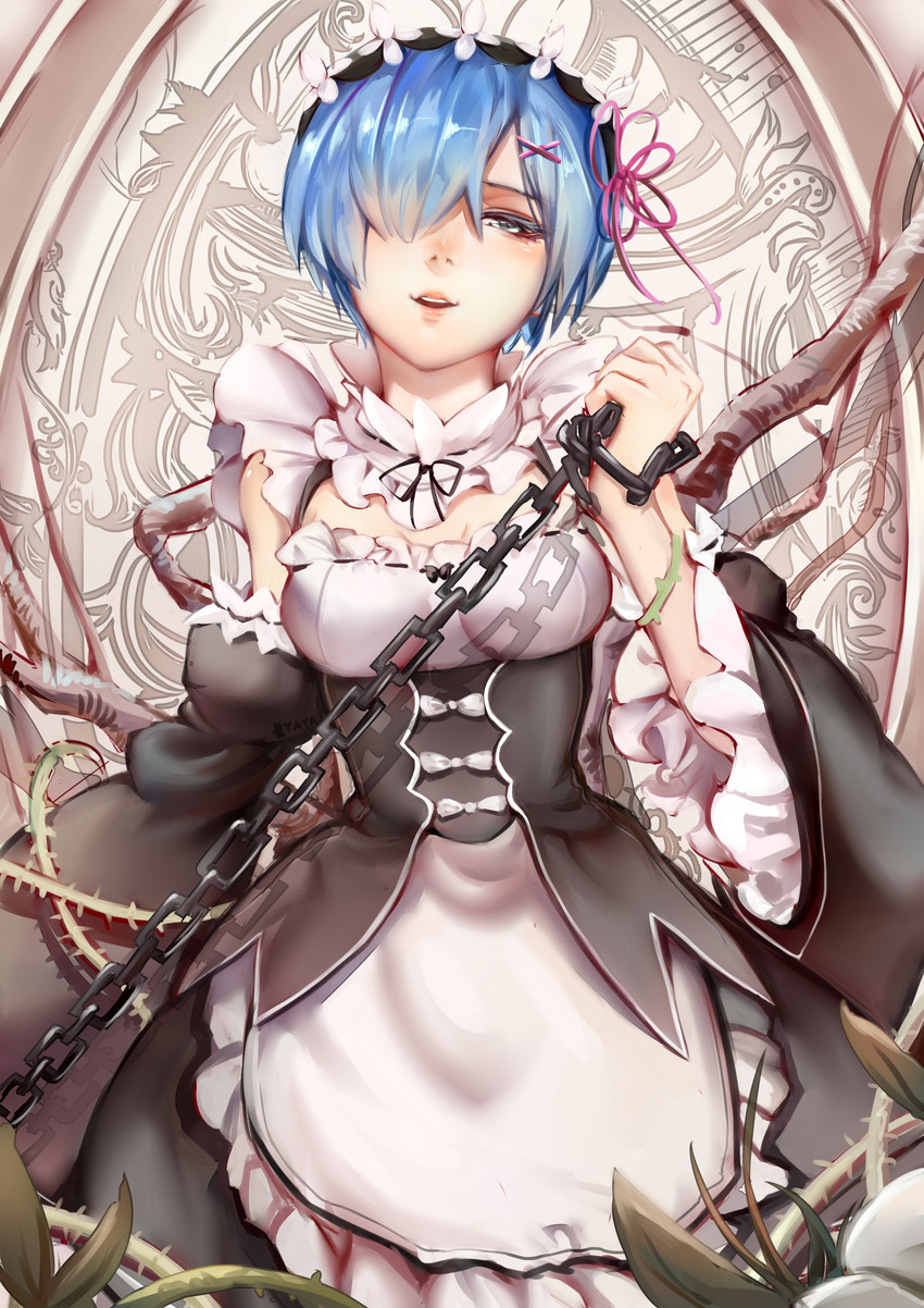 rem (re:zero kara hajimeru isekai seikatsu) drawn by yaya_(shizuku)