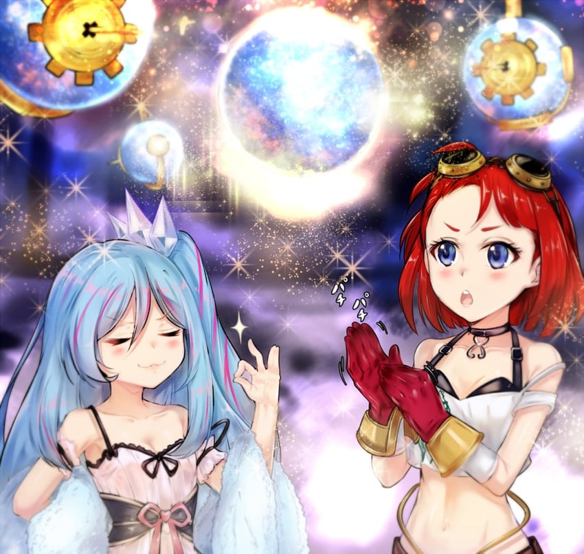 rilliona, witchcrafter madame verre, and witchcrafter schmietta (yu-gi-oh!) drawn by kalian