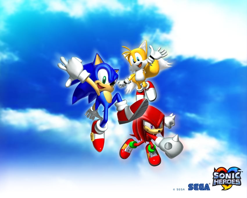 sonic the hedgehog, tails, and knuckles the echidna (sonic and 2 more)