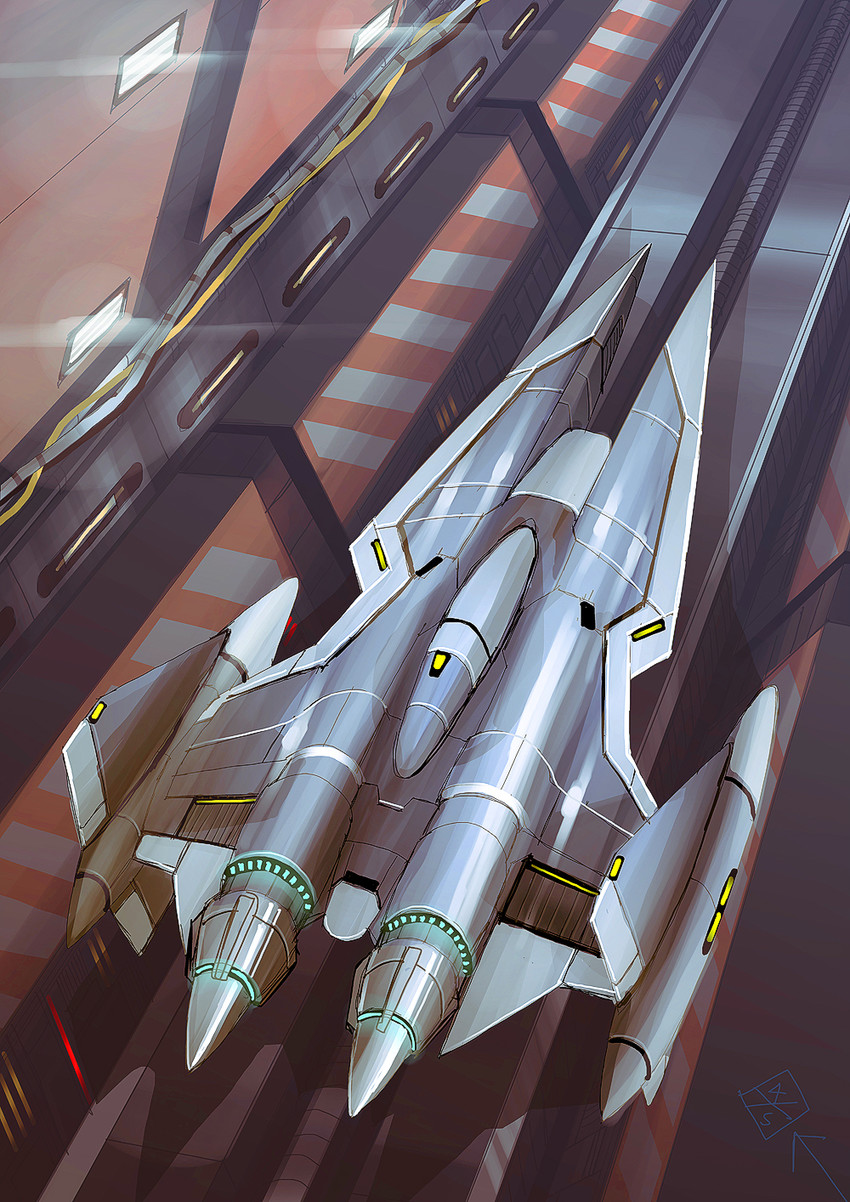 vic viper (gradius and 2 more) drawn by 4xs_master_race