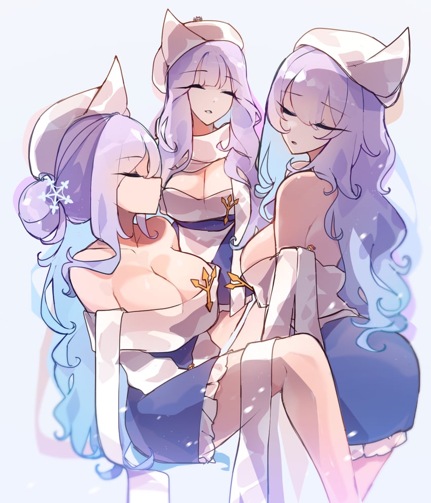cirno, aki minoriko, aki shizuha, and letty whiterock (touhou) drawn by kaliningradg